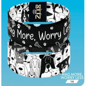 ZOX "WAG MORE, WORRY LESS" #X156 1st Edition Glow In Dark COLLECTBLE WRISTBAND